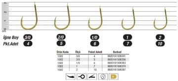 Japanese Chinu Gold 1002 W/R Çupra Mercan Sazan Olta İğnesi