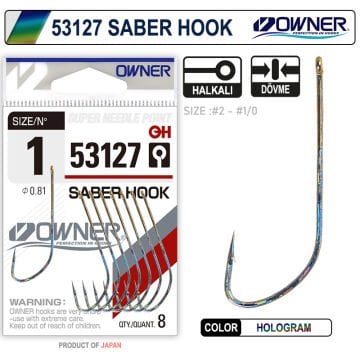 Owner 53127 Saber Hook HG Olta İğnesi İğne