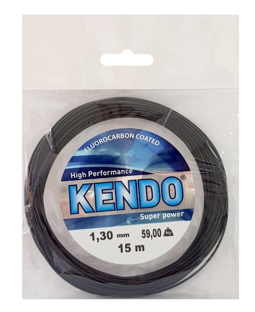 Kendo Zıpkın Misinası FluroCarbon Kaplı Siyah Renk 15m Misina