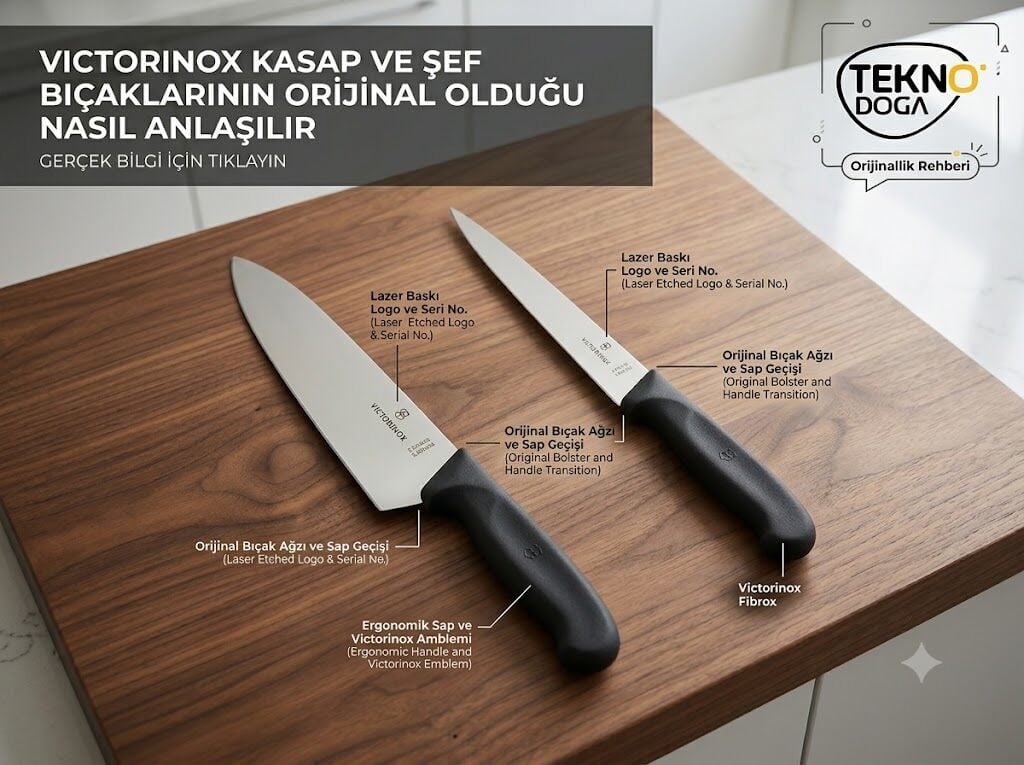 Victorinox Kasap ve Şef Bıçaklarının Orijinal Olduğu Nasıl Anlaşılır?