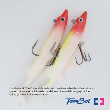 TAMSET Turna Sahtesi 10cm 16g Silikon Suni Yem 02