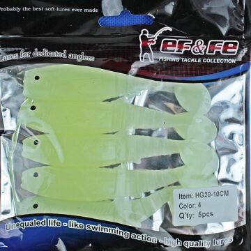 EFFE Sasi Salmon 10cm 8.5g Silikon Suni Yem 5ad Glow Renk 04