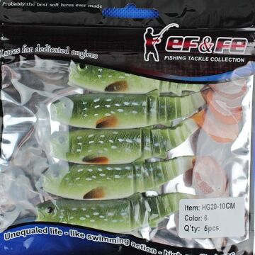 EFFE Sasi Salmon 10cm 8.5g Silikon Suni Yem 5ad Renk 06