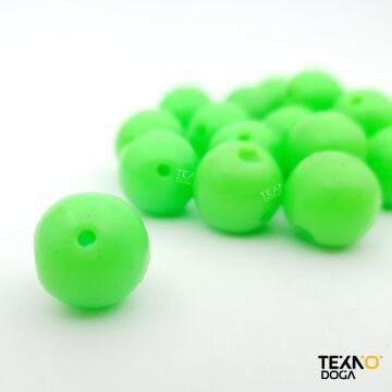 LionFish 13mm Soft Silikon Boncuk Yeşil 20 ad