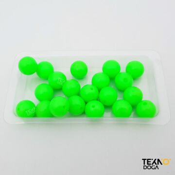 LionFish 13mm Soft Silikon Boncuk Yeşil 20 ad