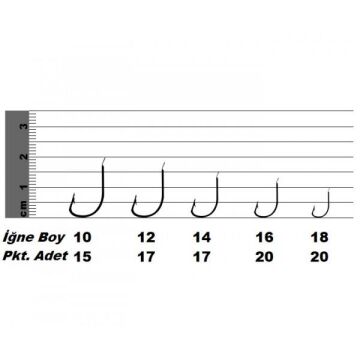 Japanese Akita Sode 50001 Olta İğnesi Düz