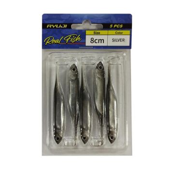 Ryuji Real Fish 8cm LRF Silikon Yem 5ad