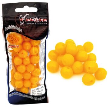 EFFE 1.3cm Mısır Aromalı Silikon Boncuk Sazan Yemi 20'li