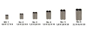 EFFE Çelik Burç Olta Teli Kıstırma Burcu 10'lu HG2505 Çift Kanal