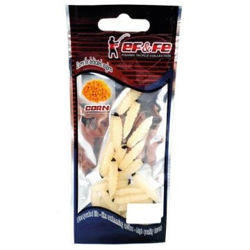 EFFE 2.6cm Larva Kurtçuk Mısır Aromalı LRF Silikon Yem Krem 20ad