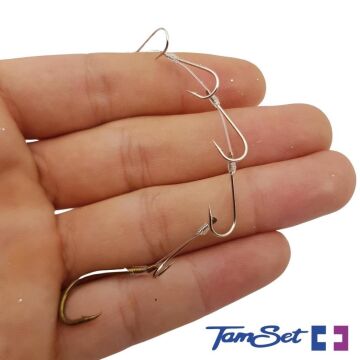 TAMSET Kalkan Avı Hazır Olta Takımı 11 İğneli Mantarlı