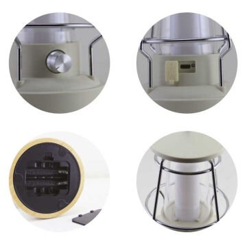 Panther Retro Kamp Lambası USB Şarjlı Fener PT-FSM