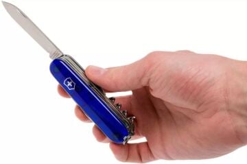 Victorinox Huntsman 1.3713.T2B1 Şef Mavi İsviçre Çakısı 91mm 15F