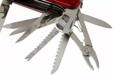 Victorinox SwissChamp 1.6795.T Şeffaf Kırmızı İsviçre Çakısı 33F