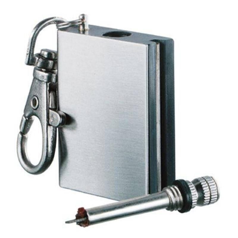 TAMSET Benzinli Metal Kibrit Çakmak Anahtarlık Klipsli