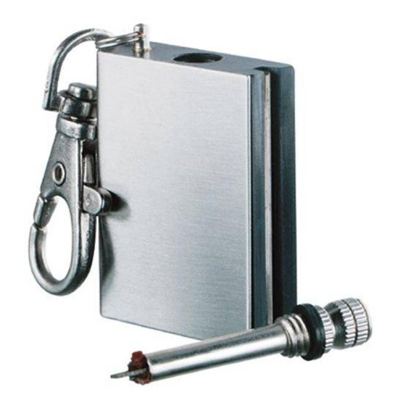 TAMSET Benzinli Metal Kibrit Çakmak Anahtarlık Klipsli