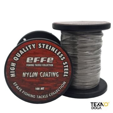 EFFE Çelik Olta Teli Lüfer Turna Dişli Balık İçin 100m Tel 18kg