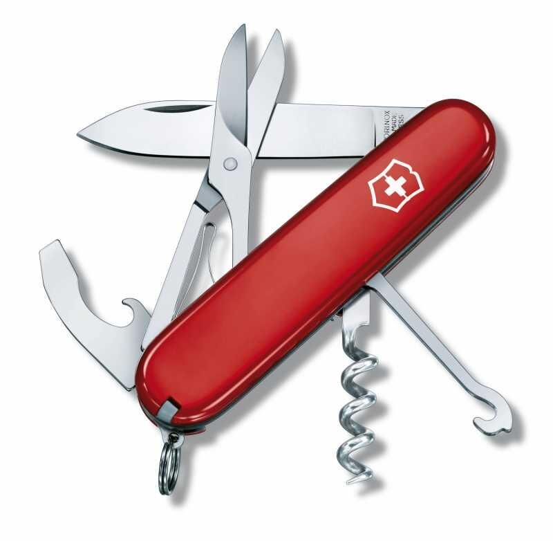 Victorinox Compact 1.3405 Kırmızı İsviçre Çakısı 91mm 15F