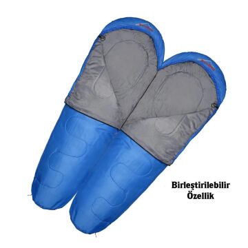 Evolite Alfa Pro 0C Uyku Tulumu Mavi Sağ