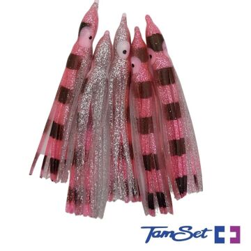 TAMSET Octobus Silikon Ahtapot Sahtesi Suni Yem 10cm 3g 5 Adet