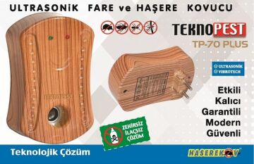 TEKNOPEST TP-70 ve TP-70 Plus Ultrasonik Fare Haşere Kovucu Set