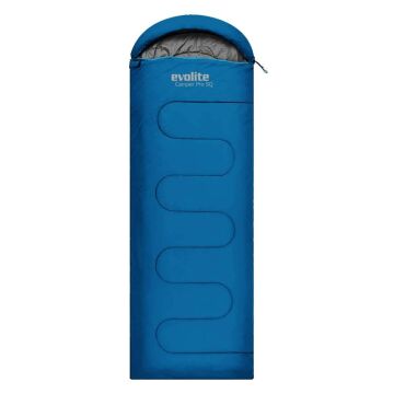 Evolite Camper Pro SQ 0C Kare Tipi Uyku Tulumu Mavi Sağ