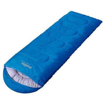 Evolite Camper Pro SQ 0C Kare Tipi Uyku Tulumu Mavi Sağ