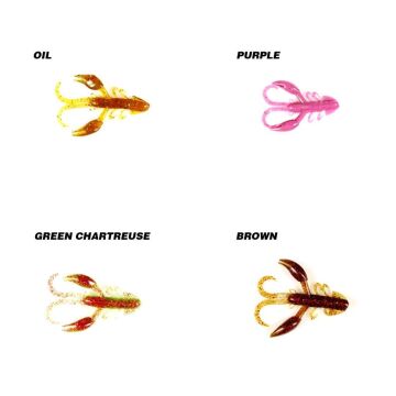 Ryuji Rock Craw 7.2cm Kerevit LRF Silikon Yem Green Chart