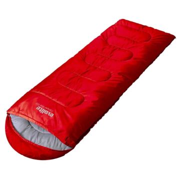 Evolite Camper Pro SQ 0C Kare Tipi Uyku Tulumu Kırmızı Sol