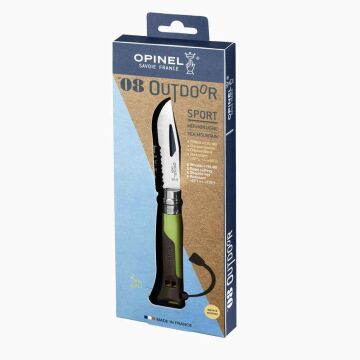 Opinel Inox 8 No Outdoor Kamp Çakısı Yeşil