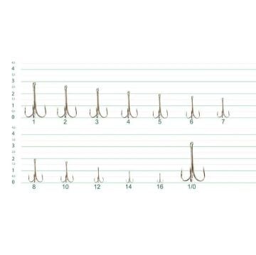 DFT 3553 Treble Üçlü Nikel Çarpma Olta İğnesi 25 Adet