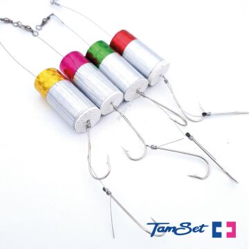 TAMSET Renkli Hologramlı Çinekop Lüfer Olta Takımı Tekli Paket