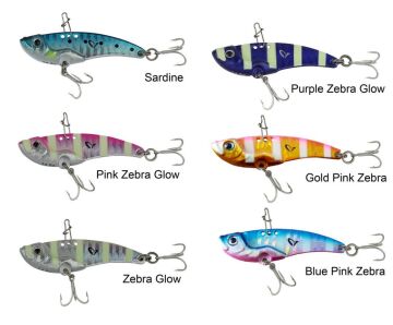 Savage Gear 3D Vib Blade 4.5cm 8.5g Vibrasyon LRF Suni Yem Metal Glow Zebra