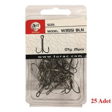 DFT 3551 Treble Kilitli Üçlü Olta İğnesi No:1