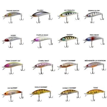 Ryuji Baby Minnow 5cm 4.5g Slow Sinking Suni Yem