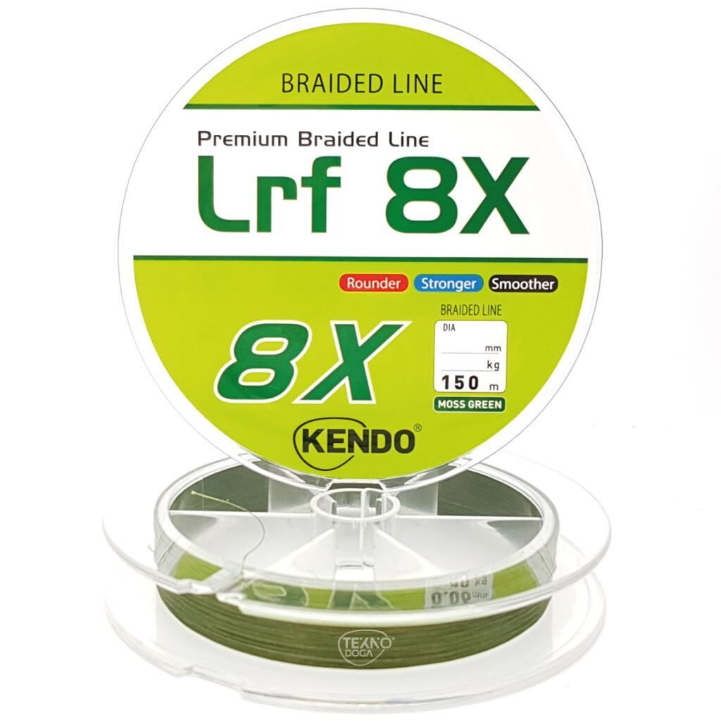 Kendo 150m LRF 8X 8 Kat Örgü İp Misina Dynema Yeşil 0,06 mm