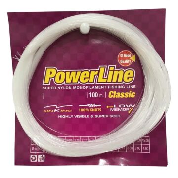Powerline Classic 100m Monofilament Poşet Olta Misina