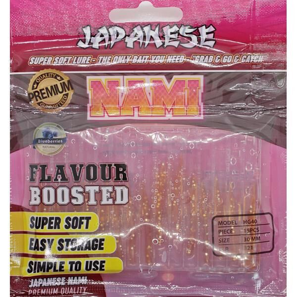 Japanese Nami 3cm Aromalı LRF Silikon Yem 321 15ad.