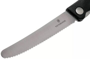 Victorinox 11cm Katlanır Domates Bıçağı Siyah 6.7833.FB