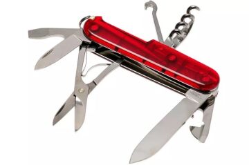 Victorinox Climber 1.3703.T Şeffaf Kırmızı İsviçre Çakısı 91mm 14F