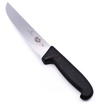 Victorinox Fibrox 18cm Kasap Kelle Bıçağı 5.5203.18 Siyah