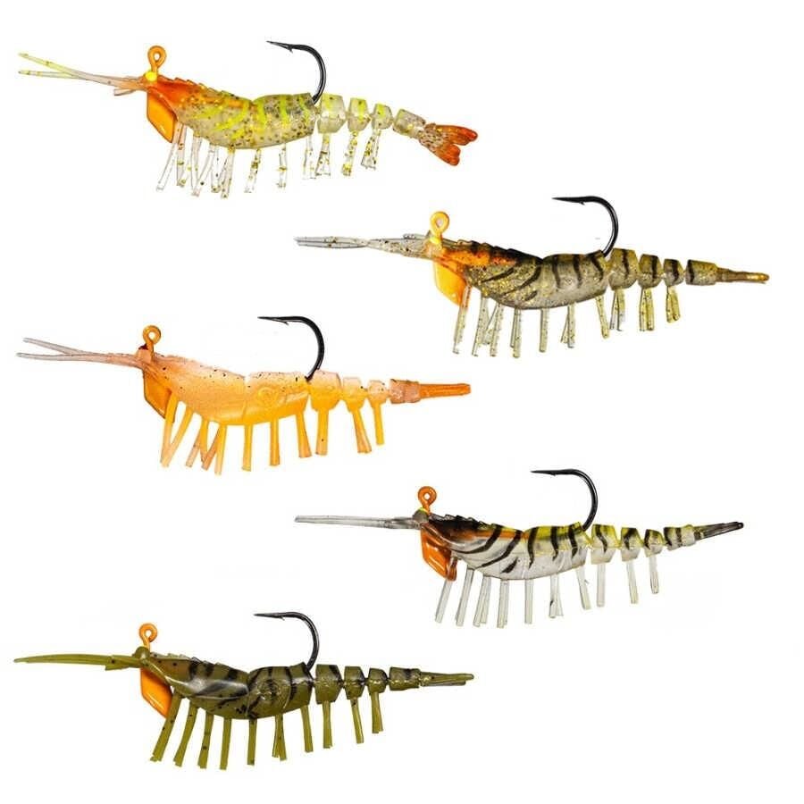 Ryuji Ayu Shrimp 7.5cm 7.2g Caridina Silikon Karides Yem Renk:11