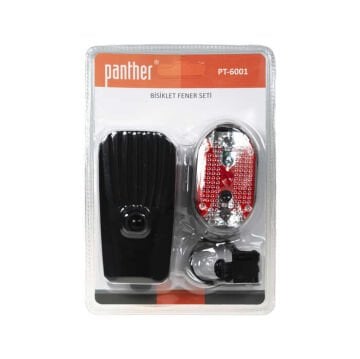 PANTHER Pilli COB LED Bisiklet Fener Seti PT-6001