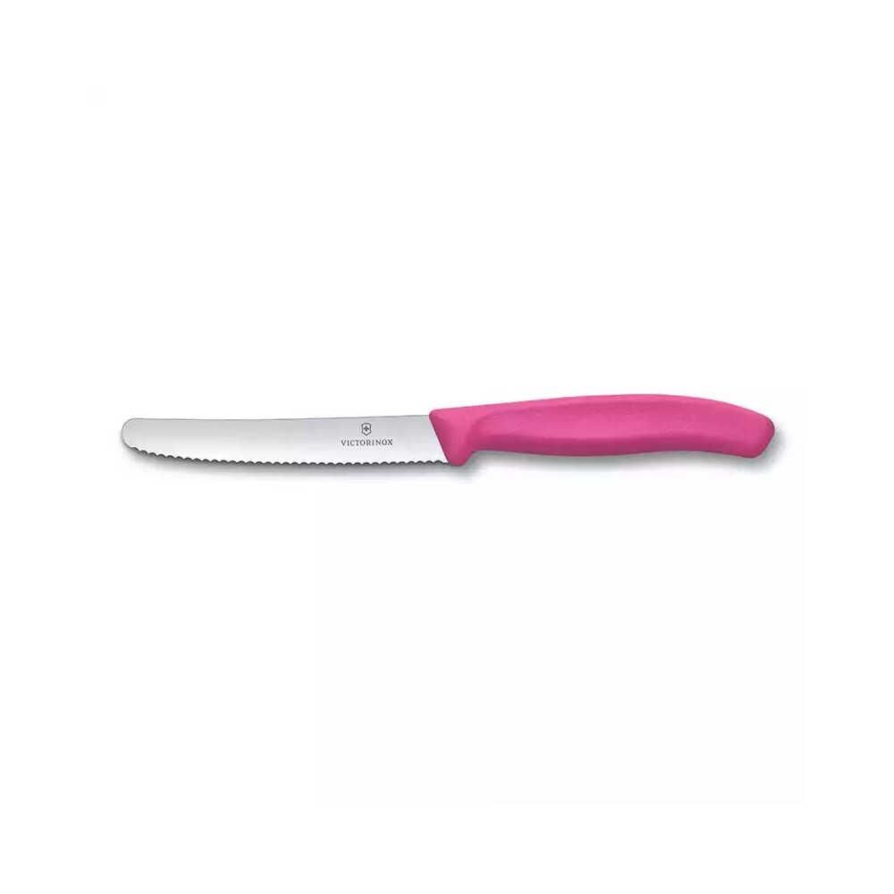 Victorinox 6.783 11cm Tırtıklı Domates ve Sofra Bıçağı Pembe