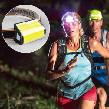 PANTHER USB Sarjlı COB LED Bisiklet ve Kafa Feneri PT-6053