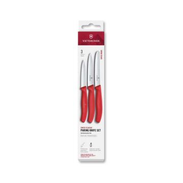 Victorinox Üçlü Soyma Bıçağı Seti 6.7111.34C1 Kırmızı