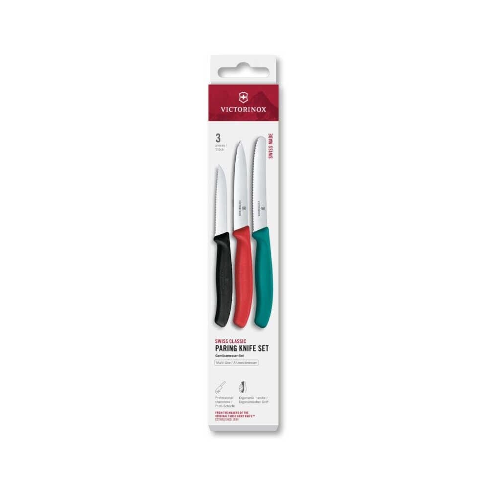 Victorinox Üçlü Soyma Bıçağı Seti 6.7116.34C1 Renkli