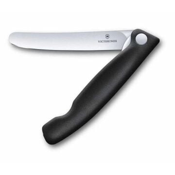 Victorinox 11cm Katlanır Domates Bıçağı Siyah 6.7803.F