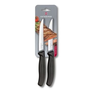 Victorinox 12cm Düz Biftek Bıçağı 2'li Siyah 6.7903.2B