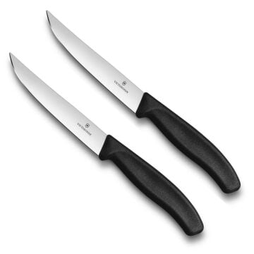 Victorinox 12cm Düz Biftek Bıçağı 2'li Siyah 6.7903.2B